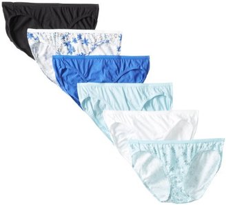 Hanes Women's Cotton Bikini 6 Pack