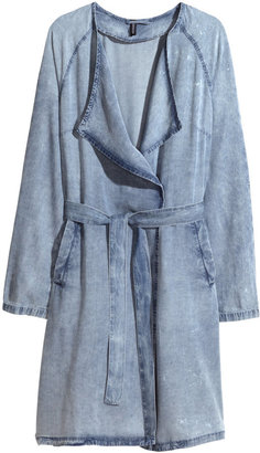 H&M Trenchcoat - Light denim blue - Ladies