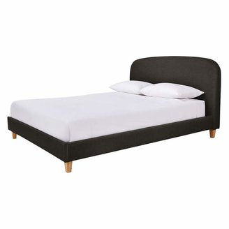 Elmy Grey velvet kingsize bed frame 150cm