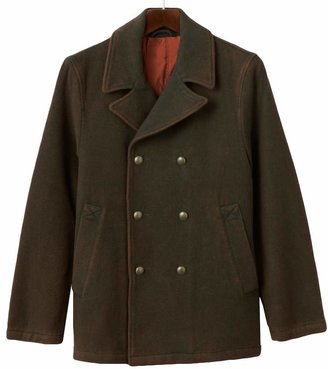 Ro R&O Men's R and O Double-Breasted Wool Blend Peacoat