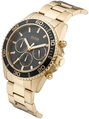 GUESS Chaser Gold PVD Bracelet Mens Watch with Full Chronograph Function