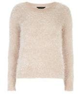 Dorothy Perkins Womens Nude Fluffy Jumper- Nude