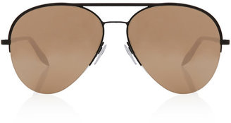 Victoria Beckham Gold Palomino Avia Metal Sunglasses