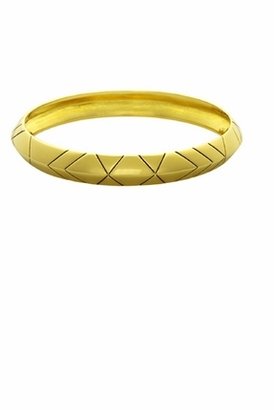 House Of Harlow Thick Stack Bangle in Yellow Gold