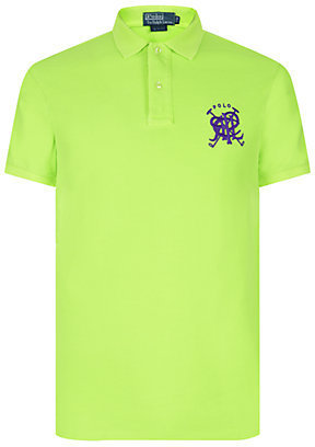Polo Ralph Lauren Slim Fit Neon Crossed Mallet Polo Shirt