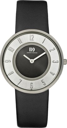 Danish Design Women's Quartz Watch with Dial Analogue Display and Leather Strap DZ120119
