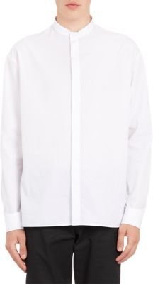 Balenciaga Mesh-Trim Shirt