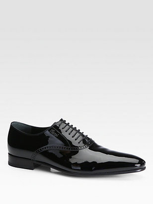 Gucci Kir Patent Leather Lace-Ups