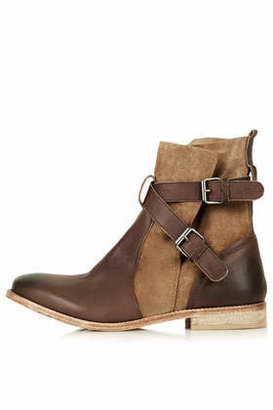 Topshop Womens AYE Pirate Boots - Brown