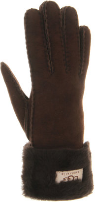 UGG Turn Cuff Glove Chocolate - Ear Muffs, Gloves, Scarves