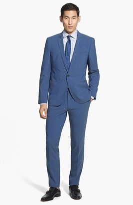 HUGO 'Aul/Heibo' Extra Trim Fit Cotton Blend Suit (Online Only)