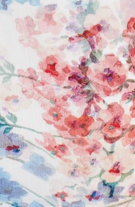 Theory 'Vaneese' Floral Print Silk Tank