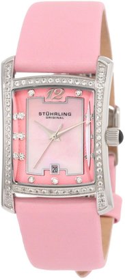Stuhrling Original Women's 145CL.1215A9 Ladies Classique Gatsby La Femme Swiss Quartz Satin Leather Strap Watch