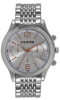 Kenneth Cole Unlisted by Men's Silvertone Casual Watch