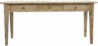 Beaumont & Braddock Modern Rustic Elm 3 Drawer Console Table