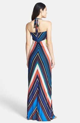 Nordstrom FELICITY & COCO Stripe Jersey Halter Dress Exclusive) (Regular & Petite)