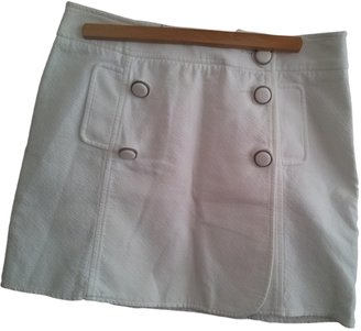 D&G 1024 D&G White Cotton Skirt
