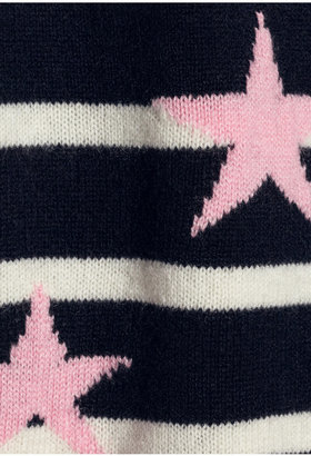 Chinti and Parker Star-intarsia striped cashmere sweater