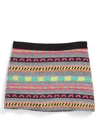 Milly Minis 'Aztec' Tweed Miniskirt (Little Girls & Big Girls)