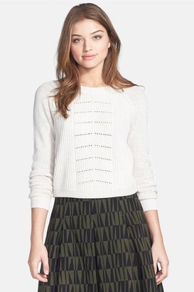 Halogen Stitch Detail Cotton Sweater