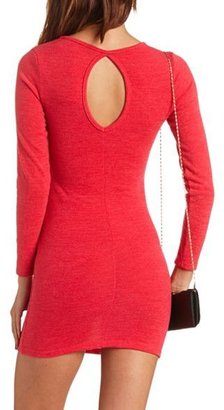 Charlotte Russe Cut-Out Body-Con Sweater Dress
