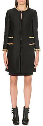 Moschino Chain-detail quilted coat