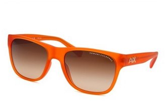 Armani Exchange Rectangle Clementine Transparent Sunglasses