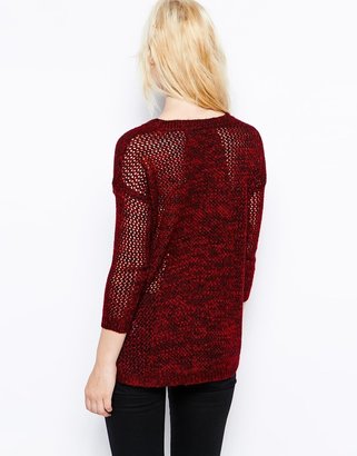 Warehouse Rib Front Stitch Sweater