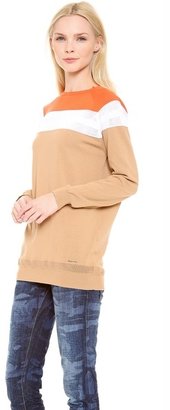 DSquared 1090 DSQUARED2 Colorblock Long Sleeve Top