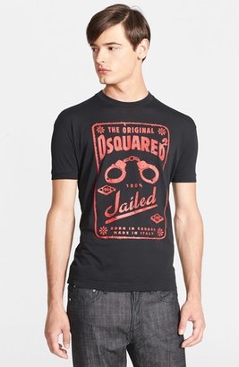 DSquared 1090 Dsquared2 'Cuffs' Graphic T-Shirt