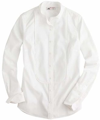 J.Crew Thomas Mason® for mandarin-collar tuxedo shirt