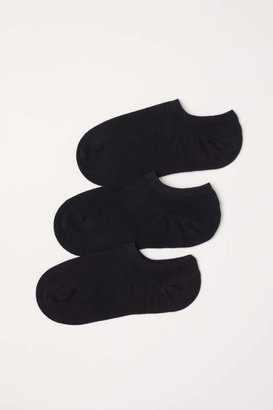 H&M 3-pack Ankle Socks - Black - Women