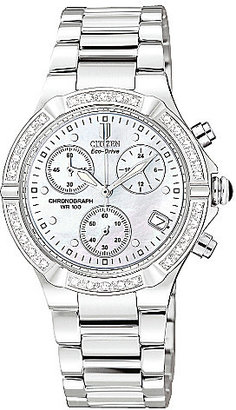 Citizen FB102052D Riva diamond-set steel chronograph watch