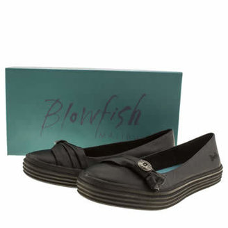 Blowfish womens black open flats