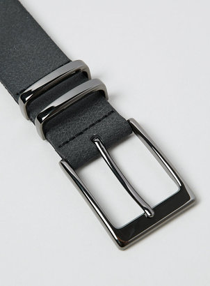Topman Black Leather Belt