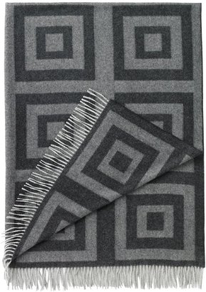 DwellStudio Concentric Squares Throw, Charcoal