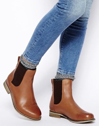 ASOS AU REVOIR Leather Chelsea Ankle Boots