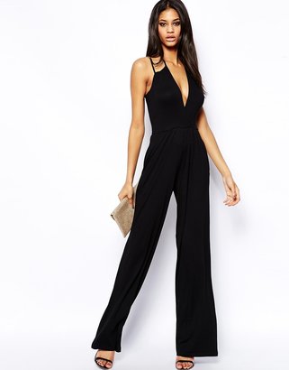 ASOS Jumpsuit with Deep Plunge and Strap Detail