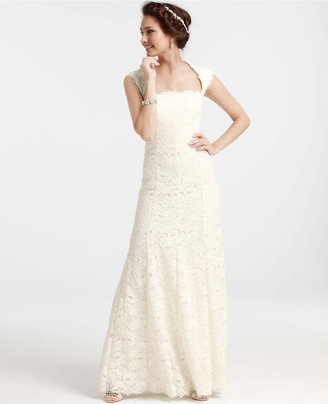 Ann Taylor Petite Isabella Lace Wedding Dress