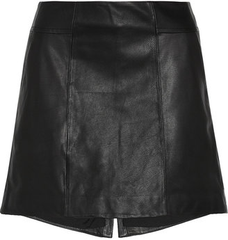 Theyskens' Theory Leather mini skirt