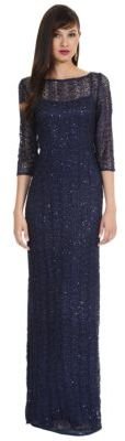 Kay Unger Beaded Lace Gown