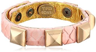 Ted Rossi Python Pyramid Cuff Bracelet