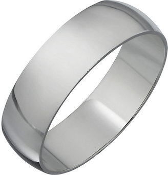 Braun Palladium Heavyweight D-Shape Wedding Ring.