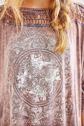 Urban Outfitters Classic Braided-Neck Washed Tee