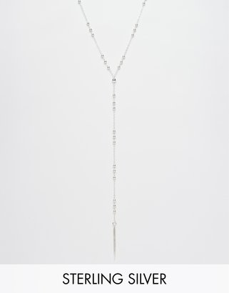Dogeared Dare Bead & Spear Necklace - Silver
