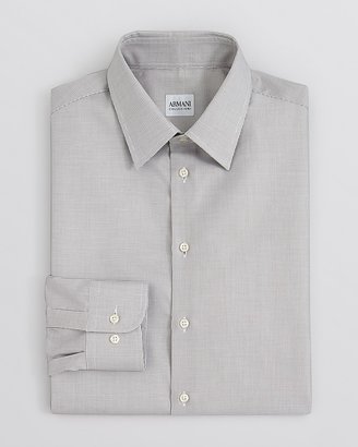 Armani Collezioni Textured Solid Dress Shirt