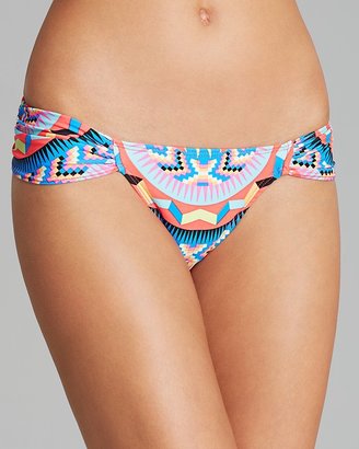 Mara Hoffman Jungle Trip Ruched Side Bikini Bottom