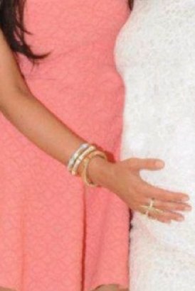 Belle Noel by Kim Kardashian Belle Noel Enameled Bracelet in Tangerine
