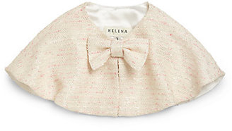 Helena and Harry Little Girl's Tweed Cape