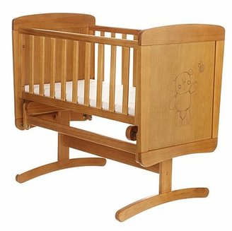 O Baby Obaby B is for Bear Gliding Crib and Mattress - Country Pine